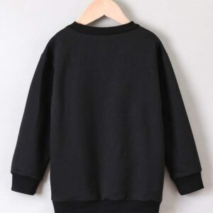 Alternative view of SHEIN  Toddler Girls Fire And Slogan Graphic Sweatshirt Dress