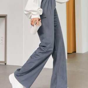 Alternative view of SHEIN DAZY High Waist Straight Leg Pants