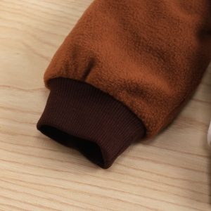 Alternative view of Shein  Toddler Boys Color Block Letter & Tiger Embroidery Fleece Pullover