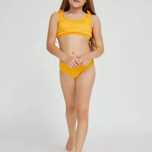 Alternative view of SHEIN BASICS Girls Knot Bikini Swimsuit