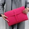 SHEIN Neon Pink Large Capacity Square Bag