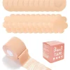 SHEIN 20pairs Flower & Round Shaped Nipple Cover & 1roll Breast Tape