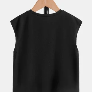 Alternative view of SHEIN Toddler Boys Letter Graphic Tank Top