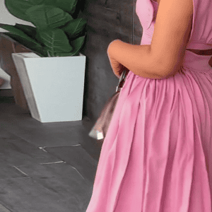 Alternative view of Flutter Sleeve Pleated Casual Dress