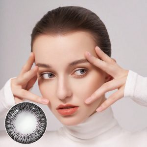 Alternative view of SHEIN 10pcs/pack Material Black Gray D Series Topaz-color Comfortable And Soft Colored Daily Disposable Contact Lenses For Cosmetics