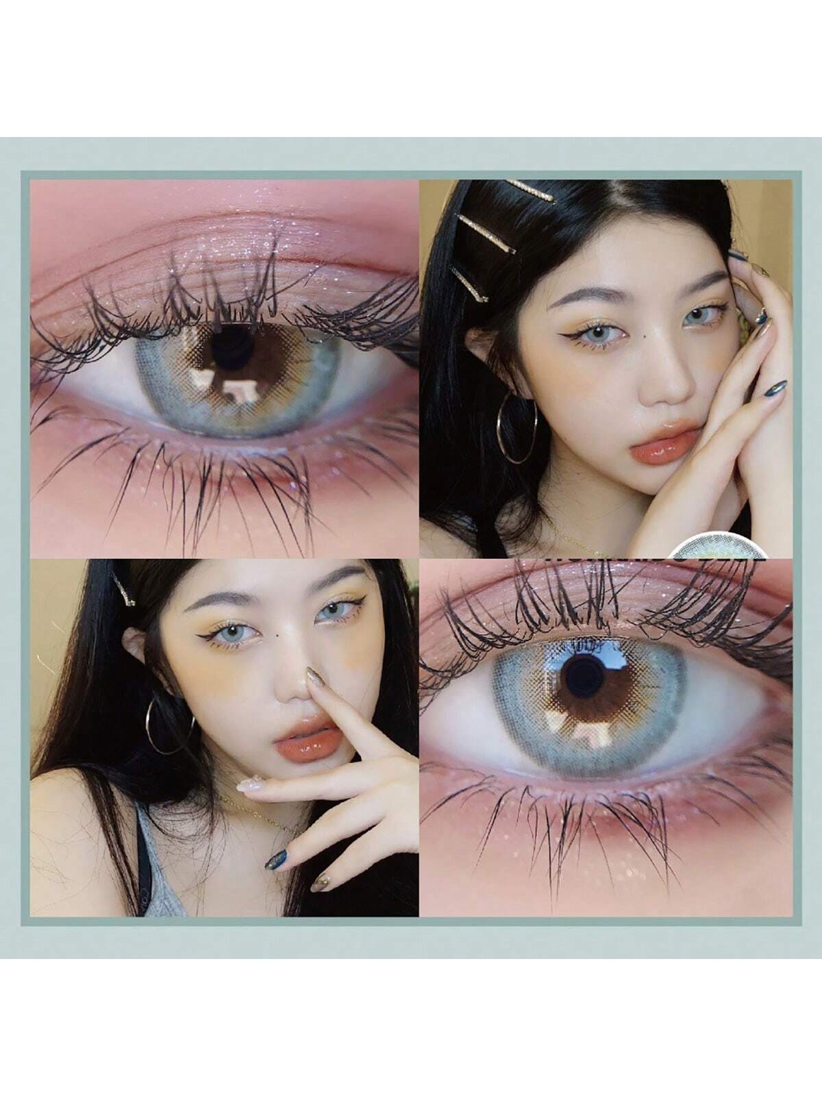 SHEIN 1 Pair Hokkaido Blue Color Contact Lens Eye - Image 3