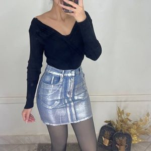Alternative view of Metallic skirt