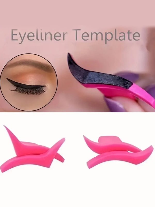 2pairs/4pcs Silicone Wing & Eyeshadow & Eyeliner Stamp For Classic Or Dramatic Look, Beauty Tool Accessories