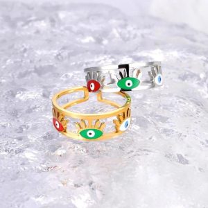 Eyes Ring stainless steel