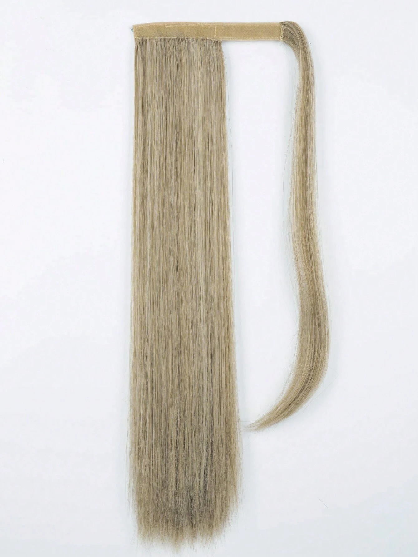 SHEIN Clip In Ponytail Extension Wrap Around Long Straight Pony Tail Hair 26 Inch Heat Resistant Fiber Synthetic Hairpiece For Girl Women Daily Use - Image 4