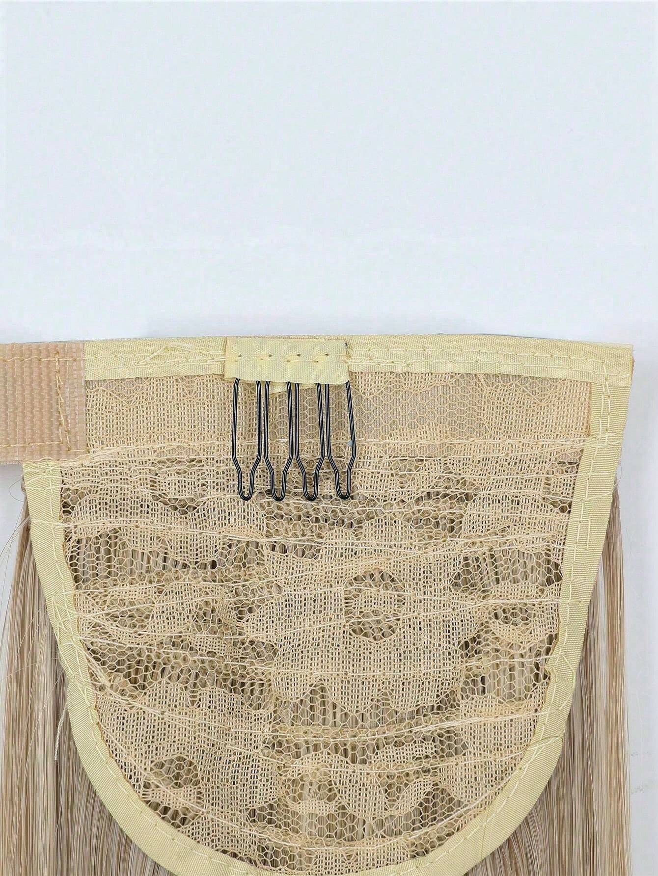 SHEIN Clip In Ponytail Extension Wrap Around Long Straight Pony Tail Hair 26 Inch Heat Resistant Fiber Synthetic Hairpiece For Girl Women Daily Use - Image 5