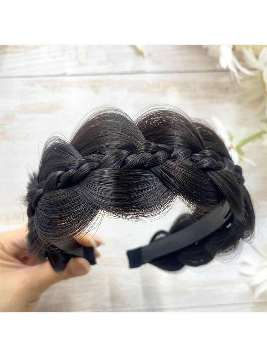 SHEIN New Arrival Twisted Hairband Wig Covering White Hair, High Value, Non-slip