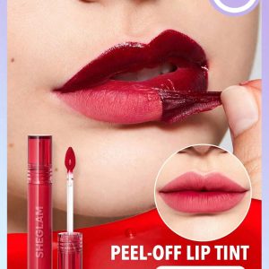 SHEGLAM Peel Talk Lip Tint-Tongue Twister Long-Lasting Waterproof Liquid Lipstick Peel Off Lip Stain High Pigment Tattoo Tint Black Friday Sale Gift Lip Tint
