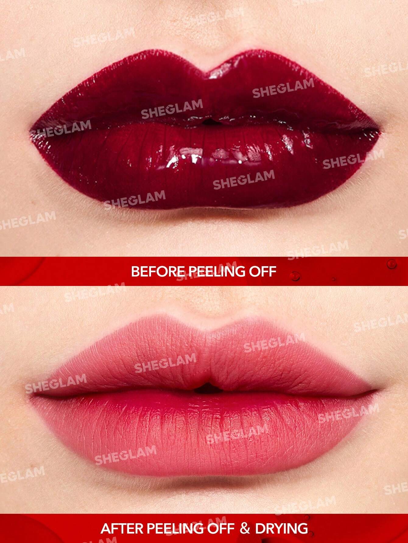 SHEGLAM Peel Talk Lip Tint-Tongue Twister Long-Lasting Waterproof Liquid Lipstick Peel Off Lip Stain High Pigment Tattoo Tint Black Friday Sale Gift Lip Tint - Image 2