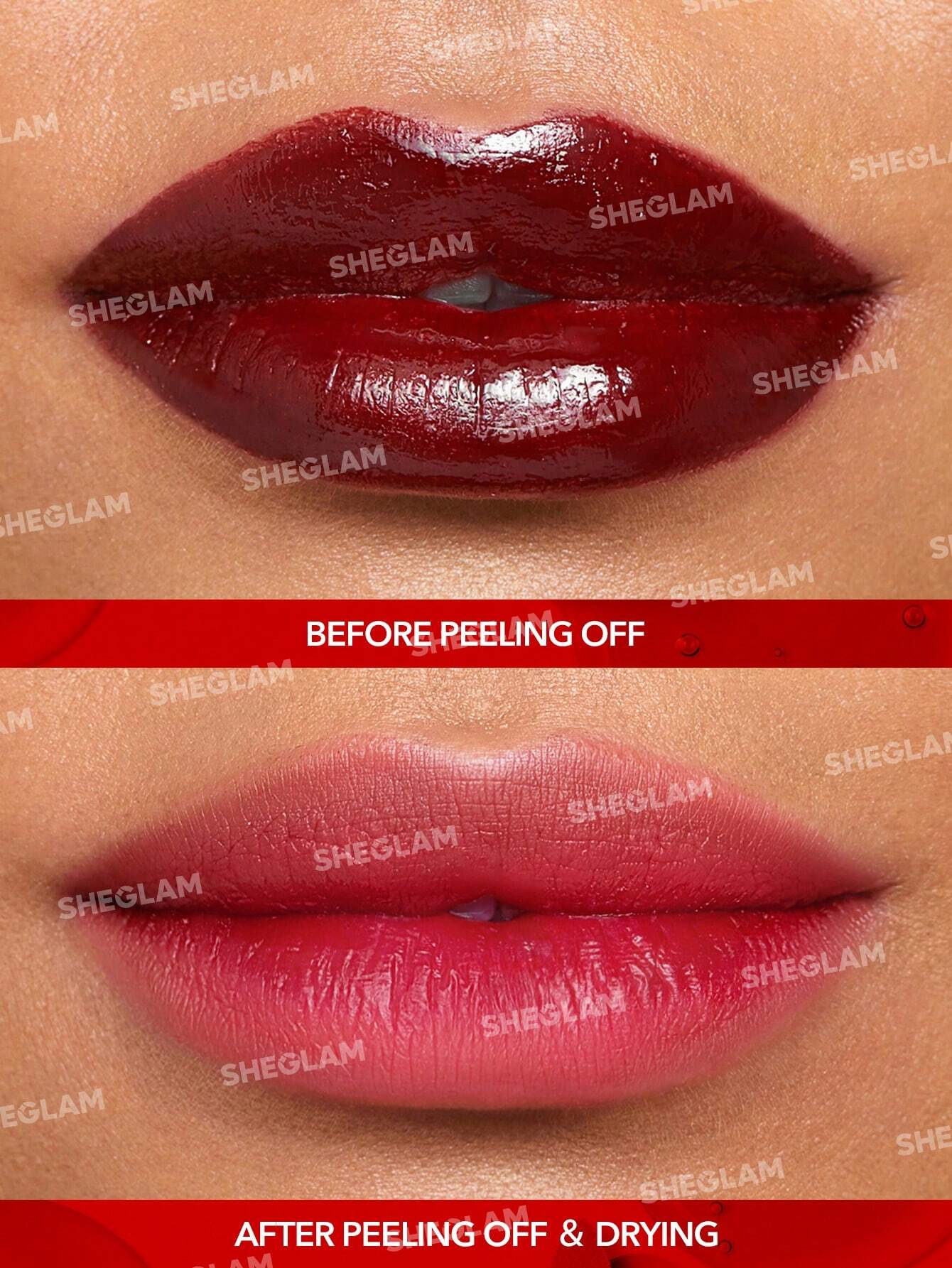 SHEGLAM Peel Talk Lip Tint-Tongue Twister Long-Lasting Waterproof Liquid Lipstick Peel Off Lip Stain High Pigment Tattoo Tint Black Friday Sale Gift Lip Tint - Image 3