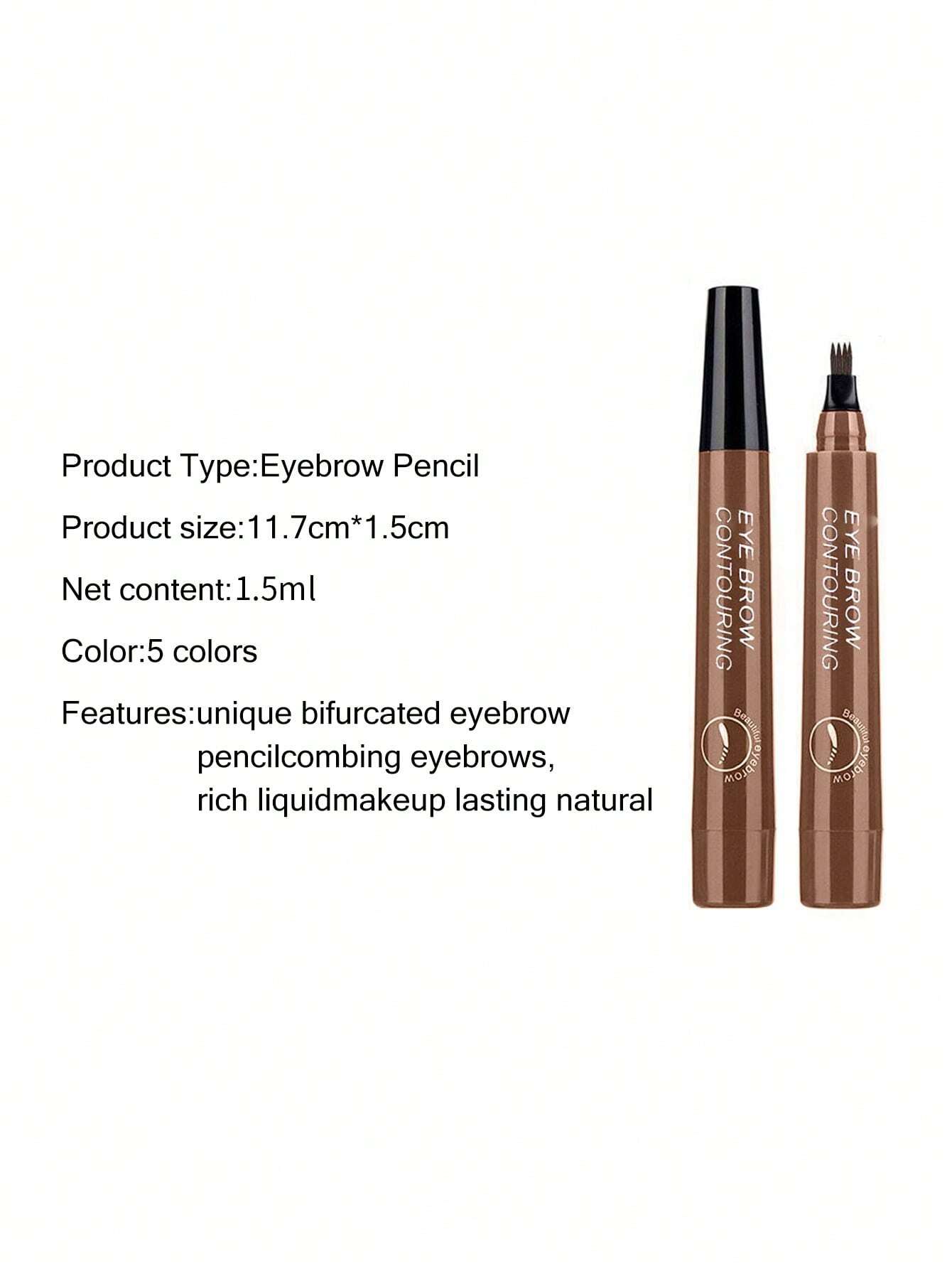 SHEIN Waterproof Liquid Eyebrow Pen, Long-lasting Smudge Proof Eye Brow Makeup Product - Image 2