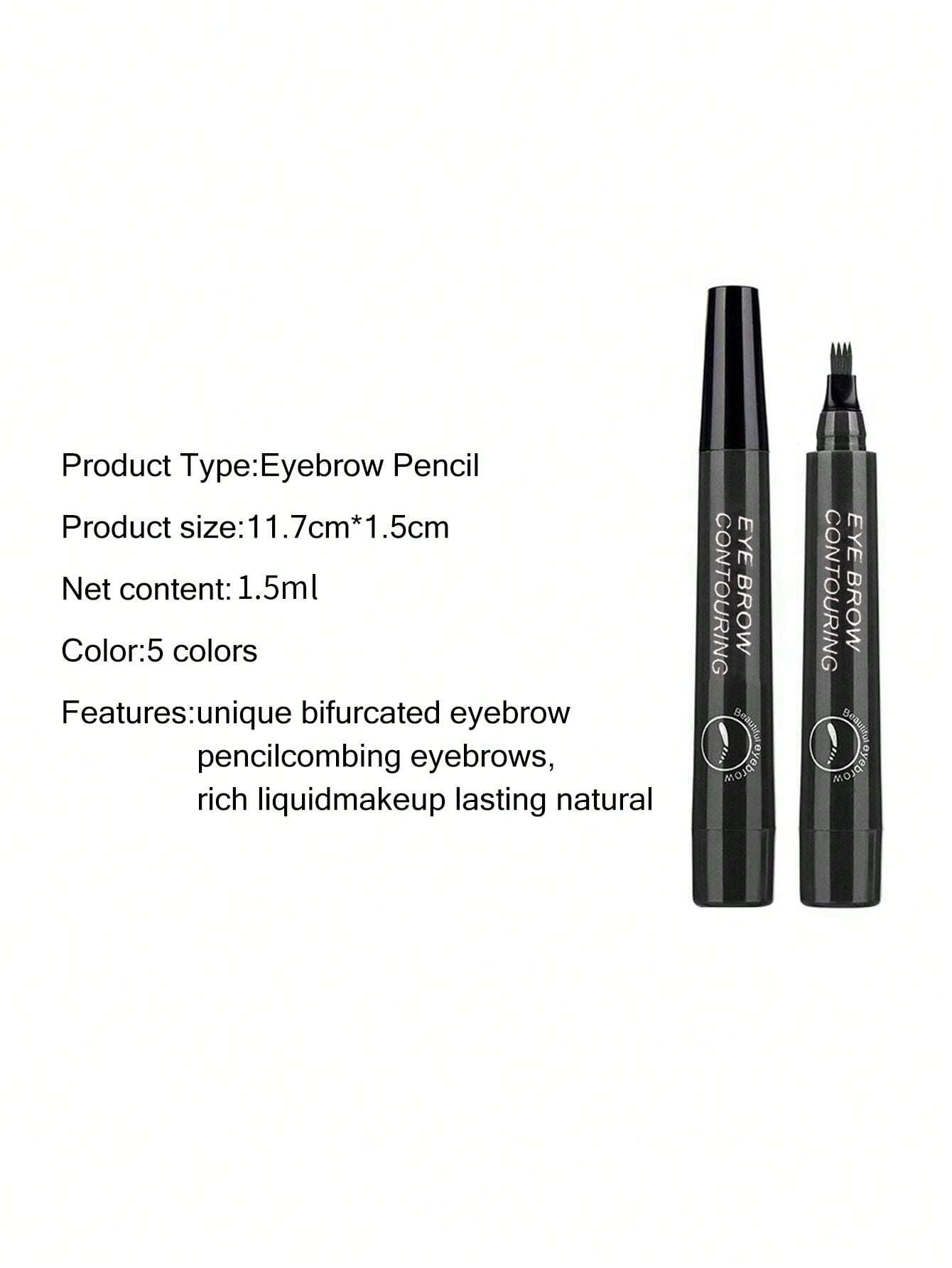 SHEIN Waterproof Liquid Eyebrow Pen, Long-lasting Smudge Proof Eye Brow Makeup Product - Image 2