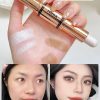Double Ended Contouring and Contouring Stick, 1pc Multi-function Face Contouring Stick, Matte Nose Shadow Contouring Stick