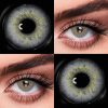 SHEIN 1 Pair Hot Grey Soft Colored Contact Lenses 42% Water Content 1 Year Disposable Fashion Makeup Lenses
