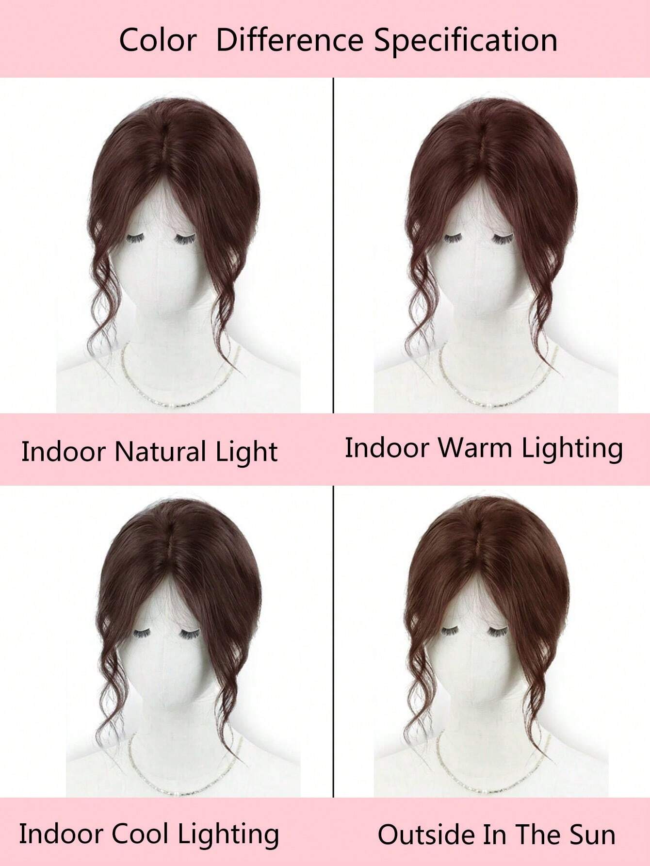 SHEIN Bangs Wig Female Natural Forehead Atmosphere Dragon Beard Bangs Fluffy Wig Piece - Image 4