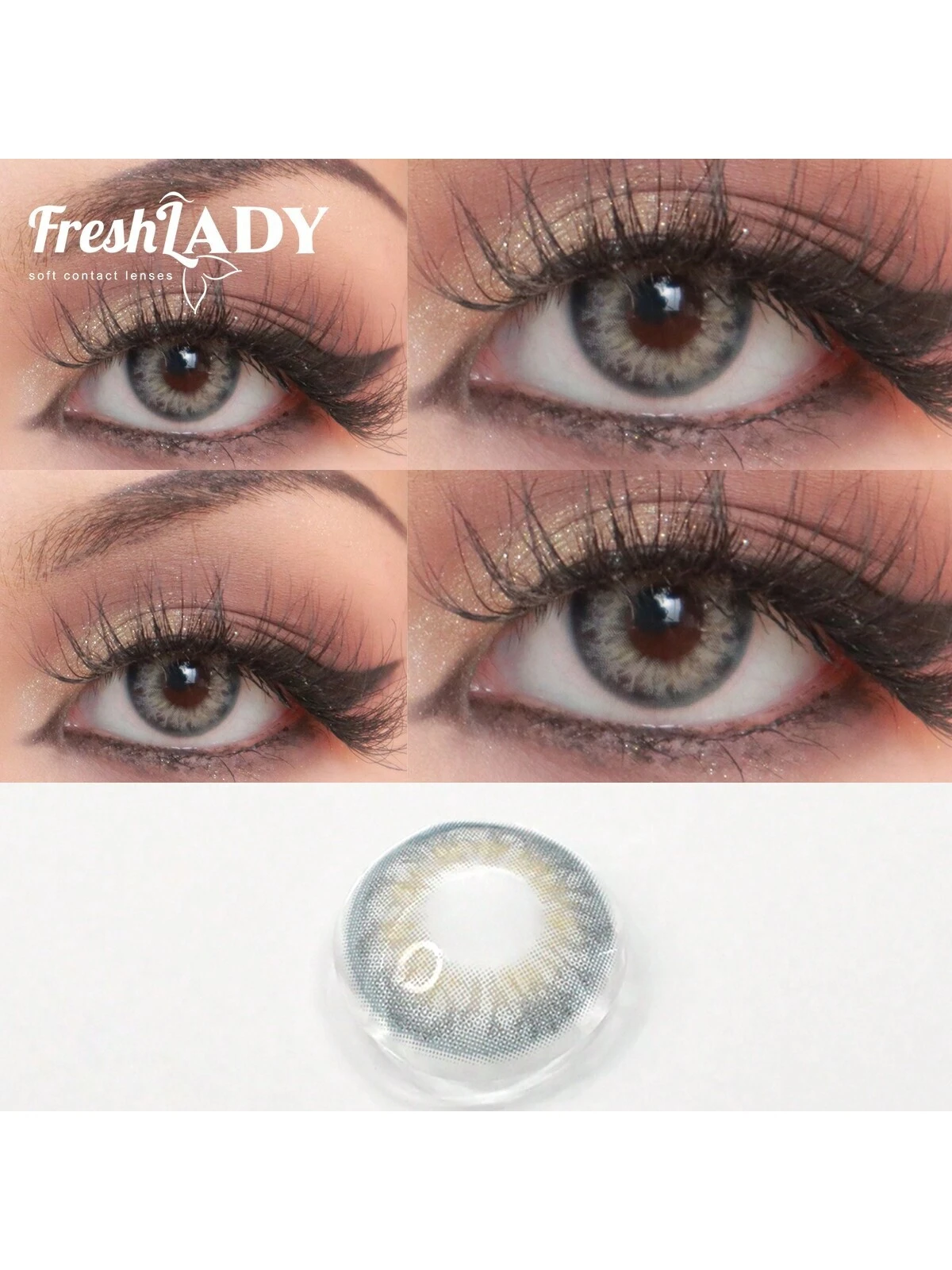 Freshlady Iris Dna Blue Gray Colored Contact Lenses 1 Year Disposable