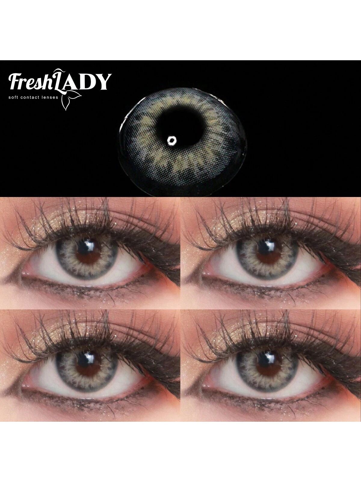 SHEIN Freshlady Iris Dna Gray Colored Contact Lenses 1 Year Disposable - Image 2
