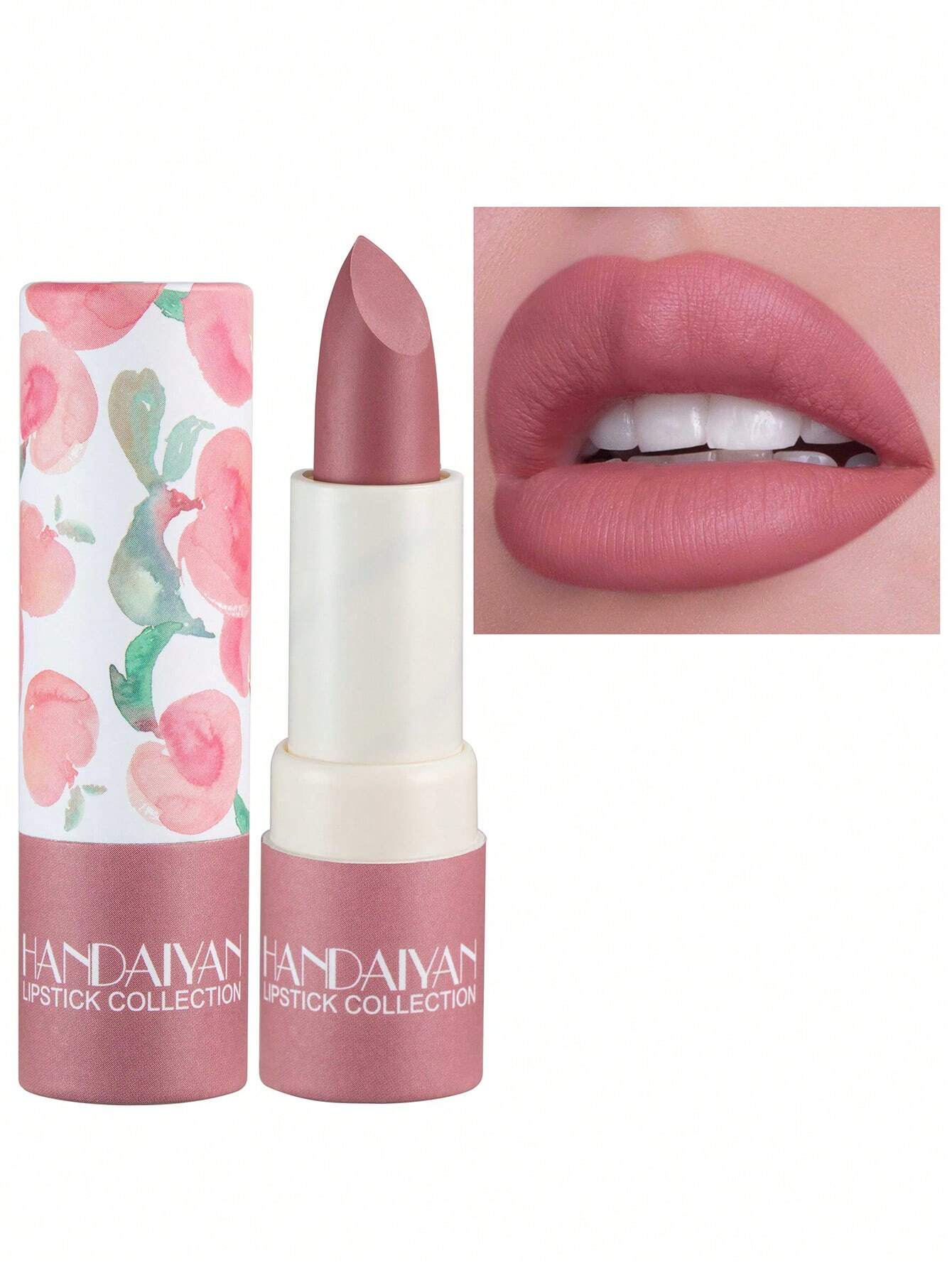Kaleidoscope Paper Tube Lipstick Moisturizing Matte Lipstick Velvet Lip Gloss Easy To Color NET CONTENT:3.8g