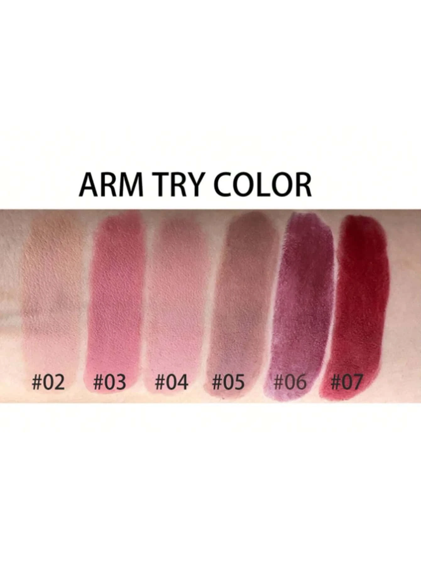 SHEIN Kaleidoscope Paper Tube Lipstick Moisturizing Matte Lipstick Velvet Lip Gloss Easy To Color NET CONTENT:3.8g # 3 - Image 3