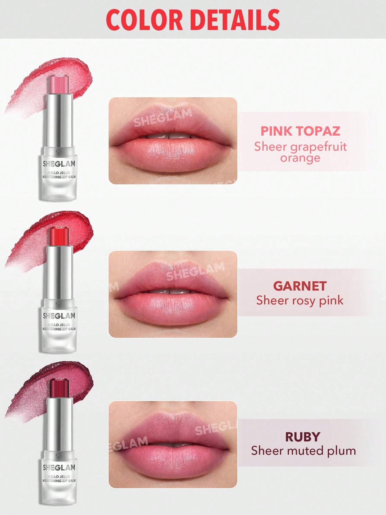 SHEGLAM Mello Jello Nourishing Lip Balm - Image 4