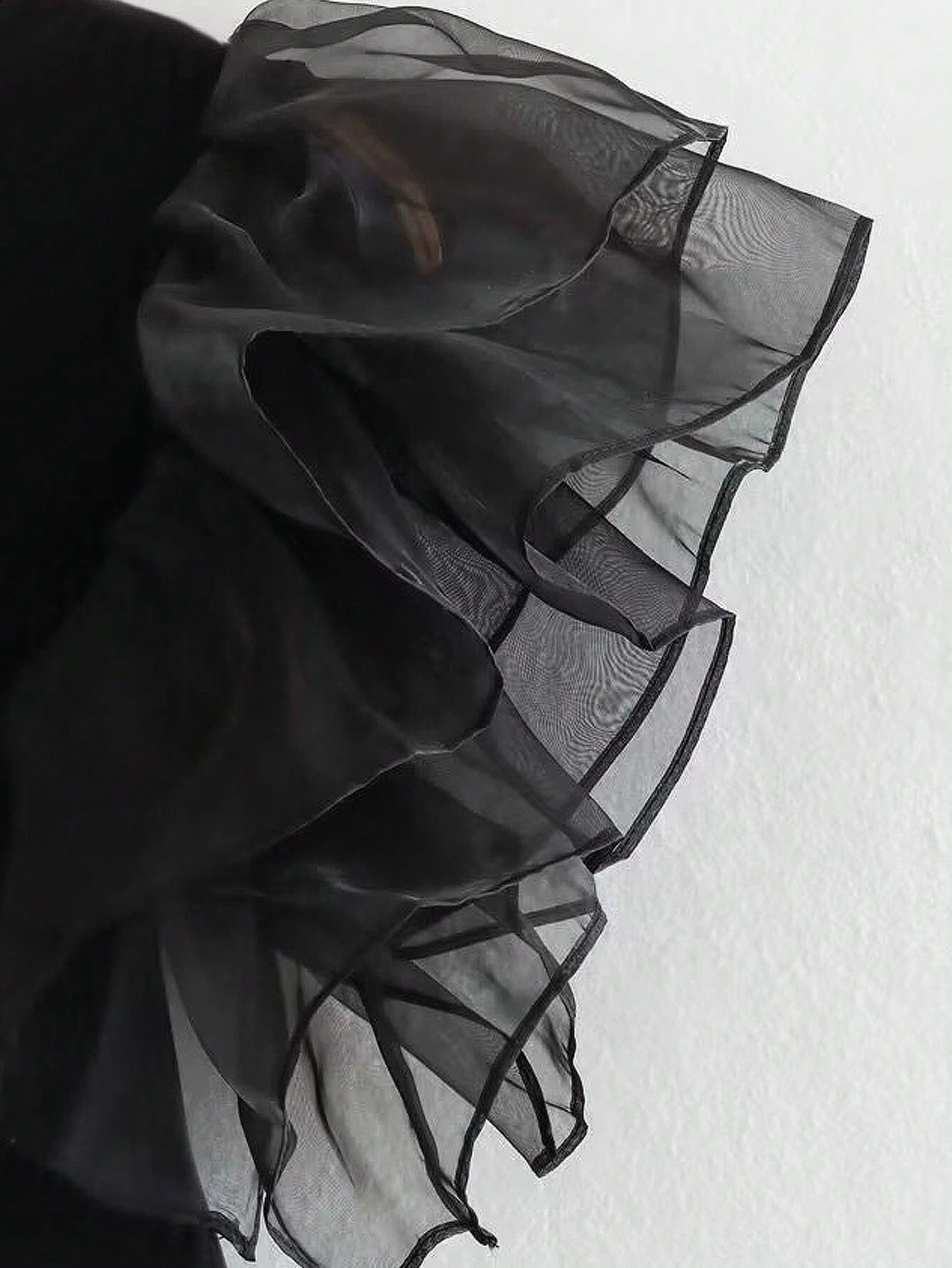 SHEIN Women'S Romantic Slim Fit Exaggerated Ruffle Trim Bodysuit - Image 3