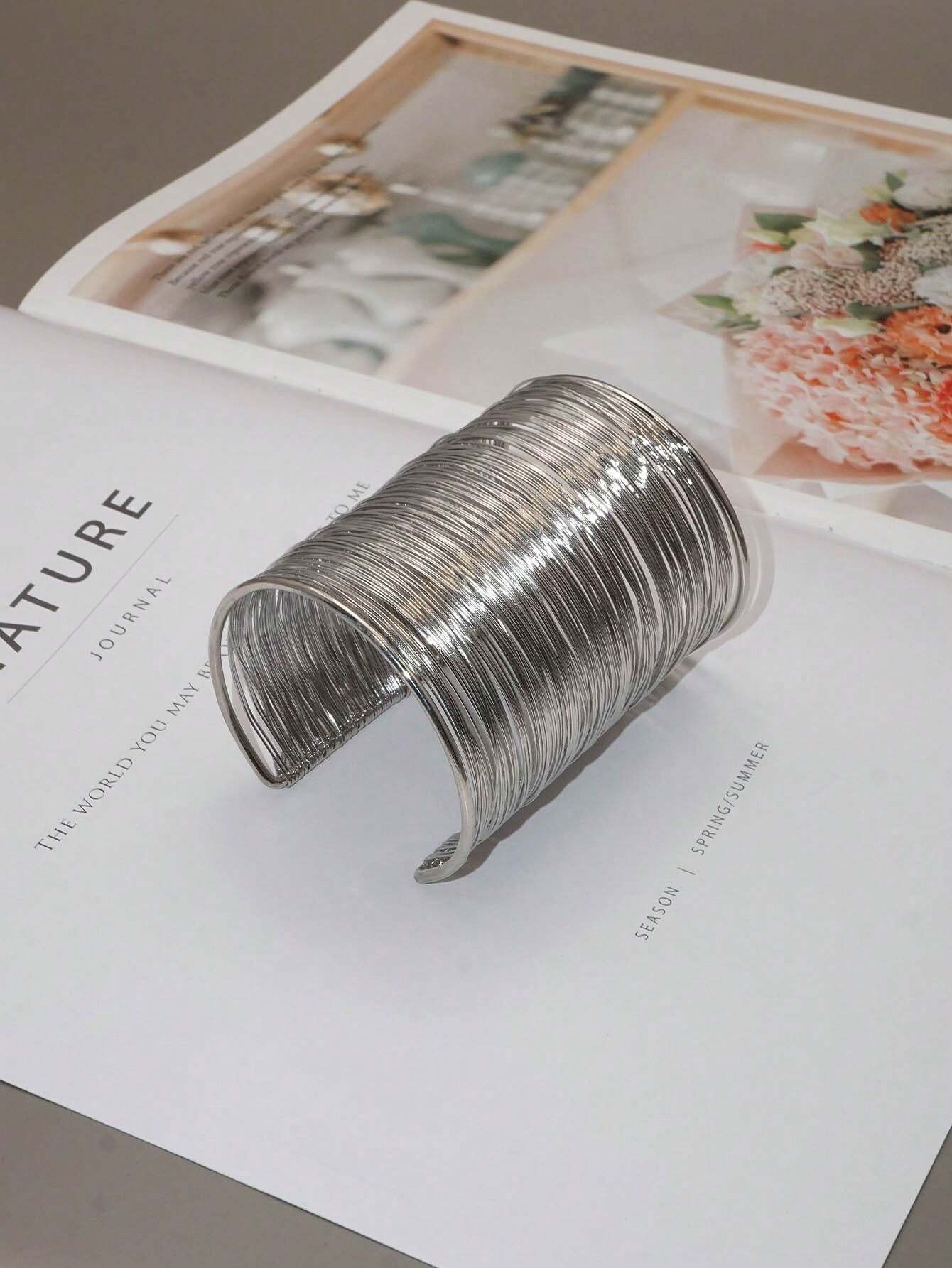 Women Fashionable Pure Handmade Coiled Bangle, Suitable For Party, Gift, And Daily Wear - Image 2