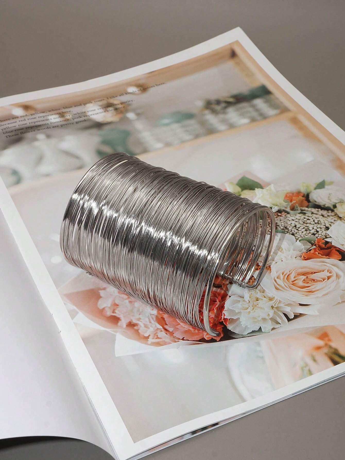 Women Fashionable Pure Handmade Coiled Bangle, Suitable For Party, Gift, And Daily Wear - Image 3