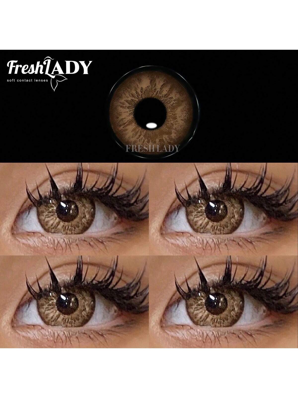 SHEIN Freshlady Tequila Sunrise Colored Contact Lenses 1 Year Disposable
