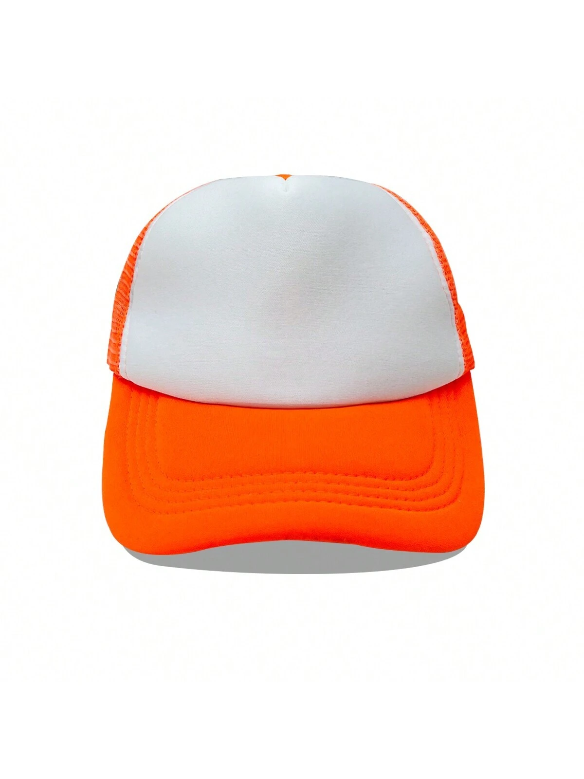 One Women Color Block Mesh Sponge Sunscreen Breathable Truck Driver Baseball Cap Suitable For Daily Wear
