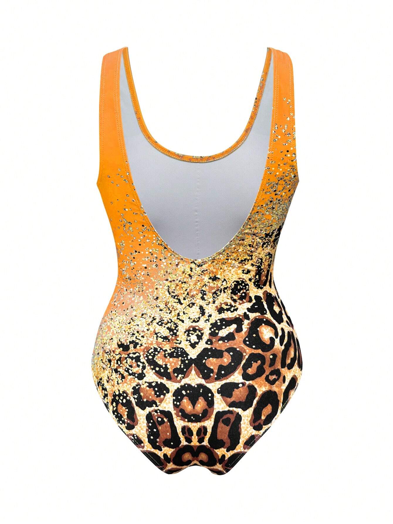 SHEIN Swim Fashionable Women Summer Beach One-Piece Swimsuit With Sexy Leopard Print - Image 4