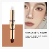 Double Ended Highlighter Stick, 1pc Long-Wearing Waterproof Brightening Face Makeup Product classic color