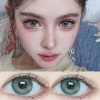 SHEIN 1 Pair Green Colored Contact Lenses