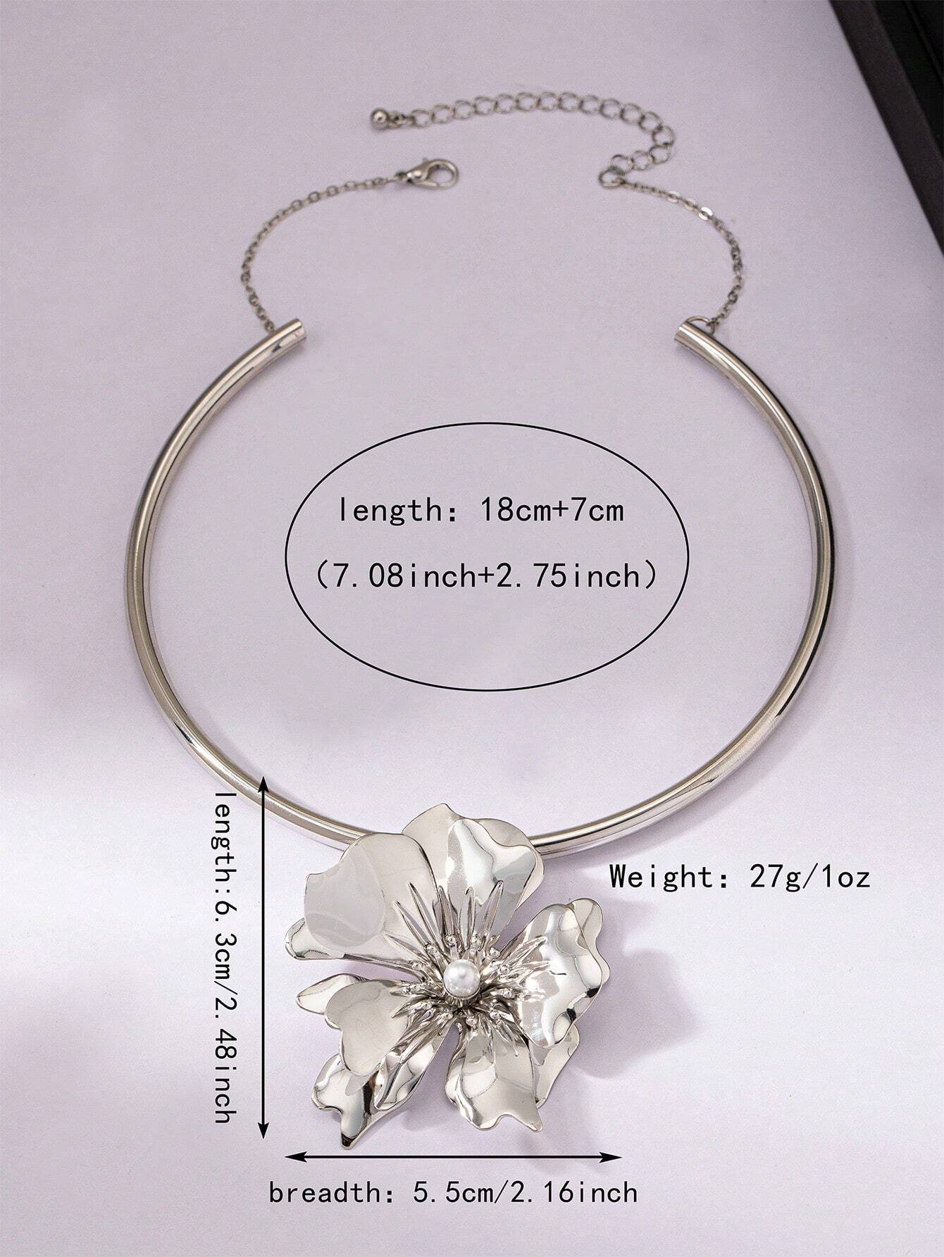 SHEIN 1pc Geometric Circle & Flower