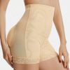 SHEIN 1pc Women's Shaper Shorts With Fake Buttocks, Lace Trim, High Waist, Removable Sponge Pad, Butt Lifter, Body Shaper, Slimming Underwear