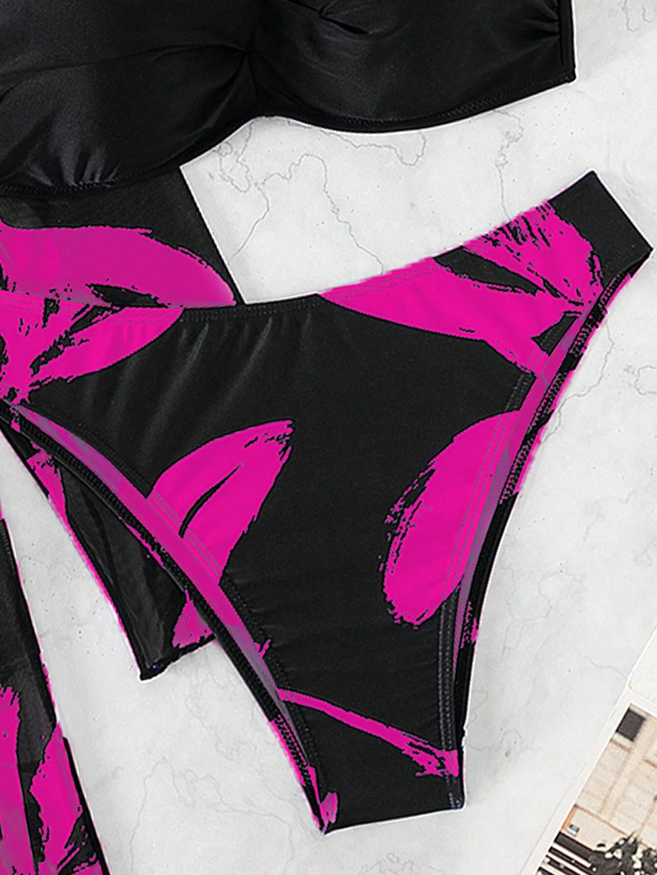 SHEIN Swim Vcay Summer Beach Women's Printed Two-Piece Swimsuit(Set Print Is Random)