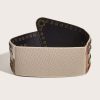 SHEIN Street Geometric Pattern Studded Decor Belt Western Cowgirl
