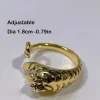Tiger Design Cuff Ring