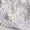 White Flower Necklace Rose Choker Collarbone Chain