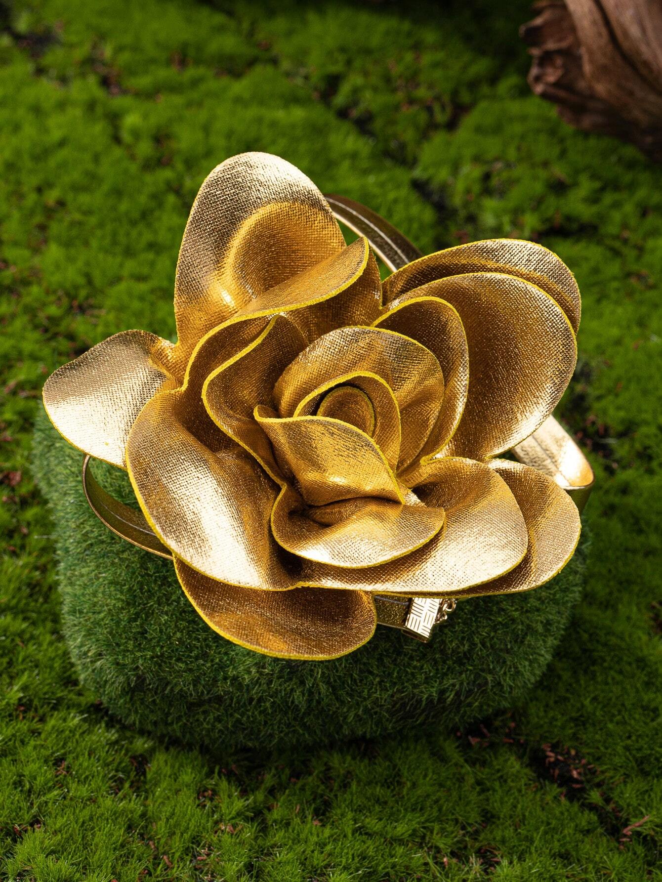 1pc New PU Leather 3D Flower Design Elegant