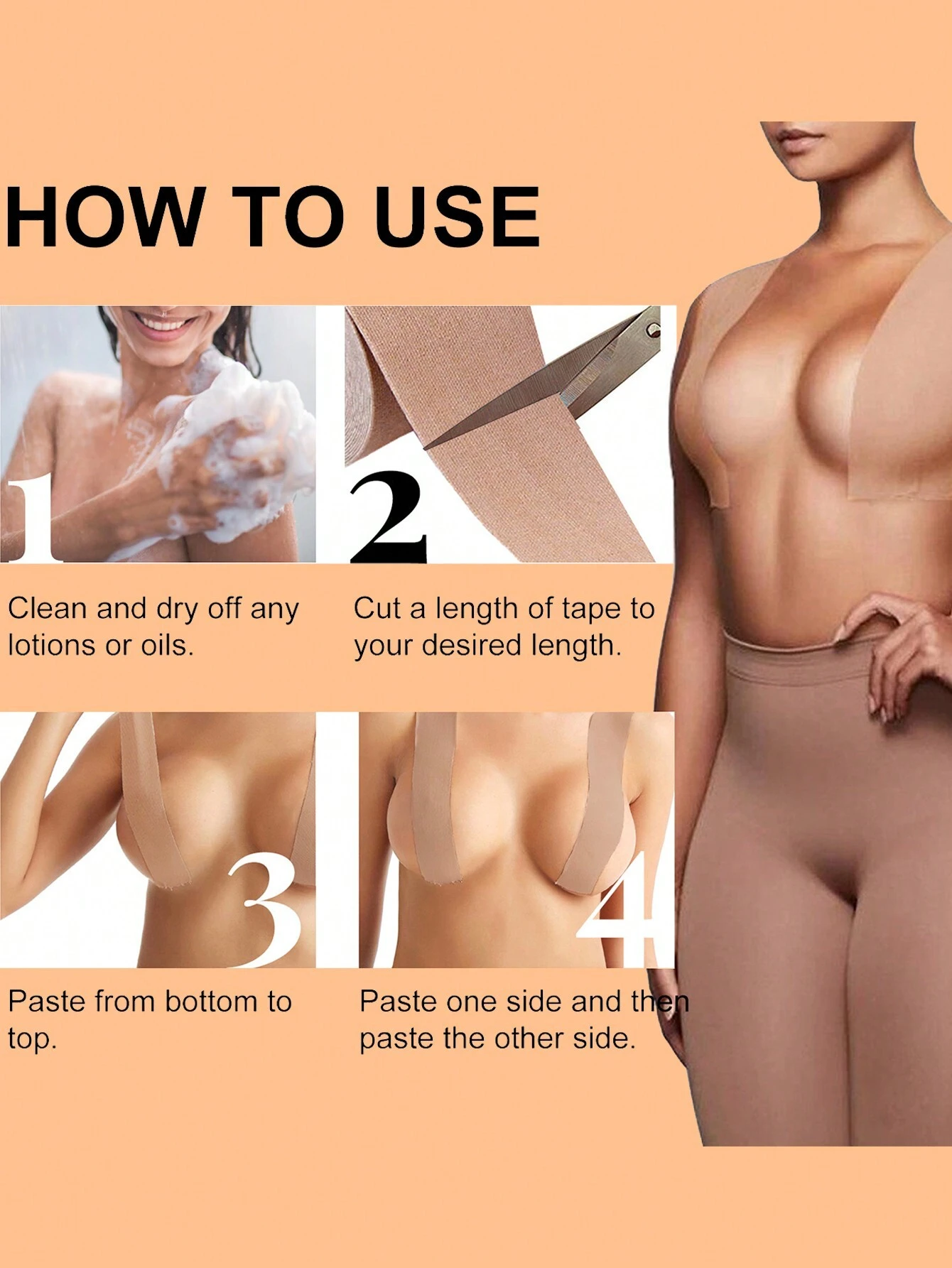 SHEIN 5M/Roll Invisible Push Up Breast