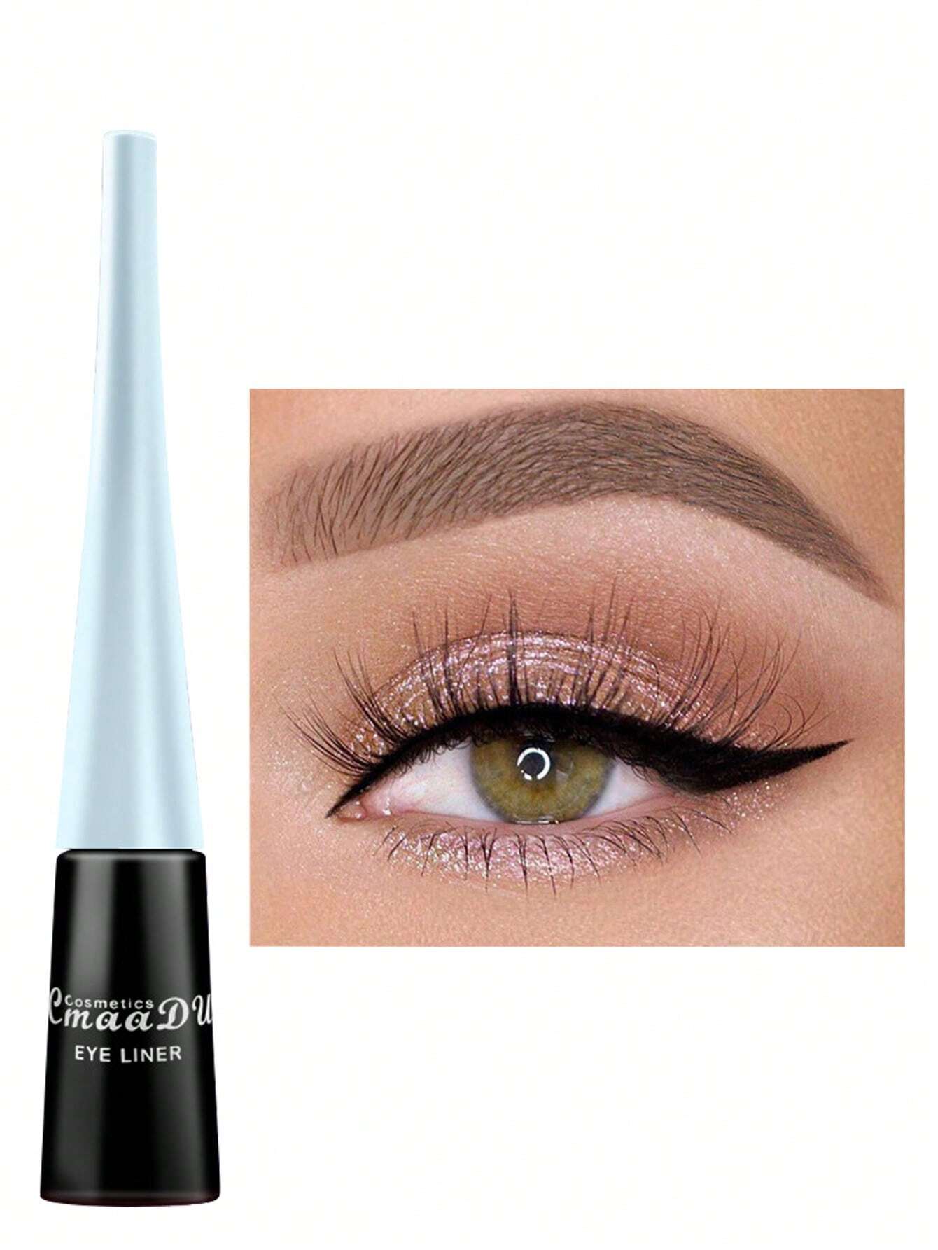 SHEIN Matte Liquid Eyeliner, 1pc Waterproof Long-Wearing Eye Makeup Product