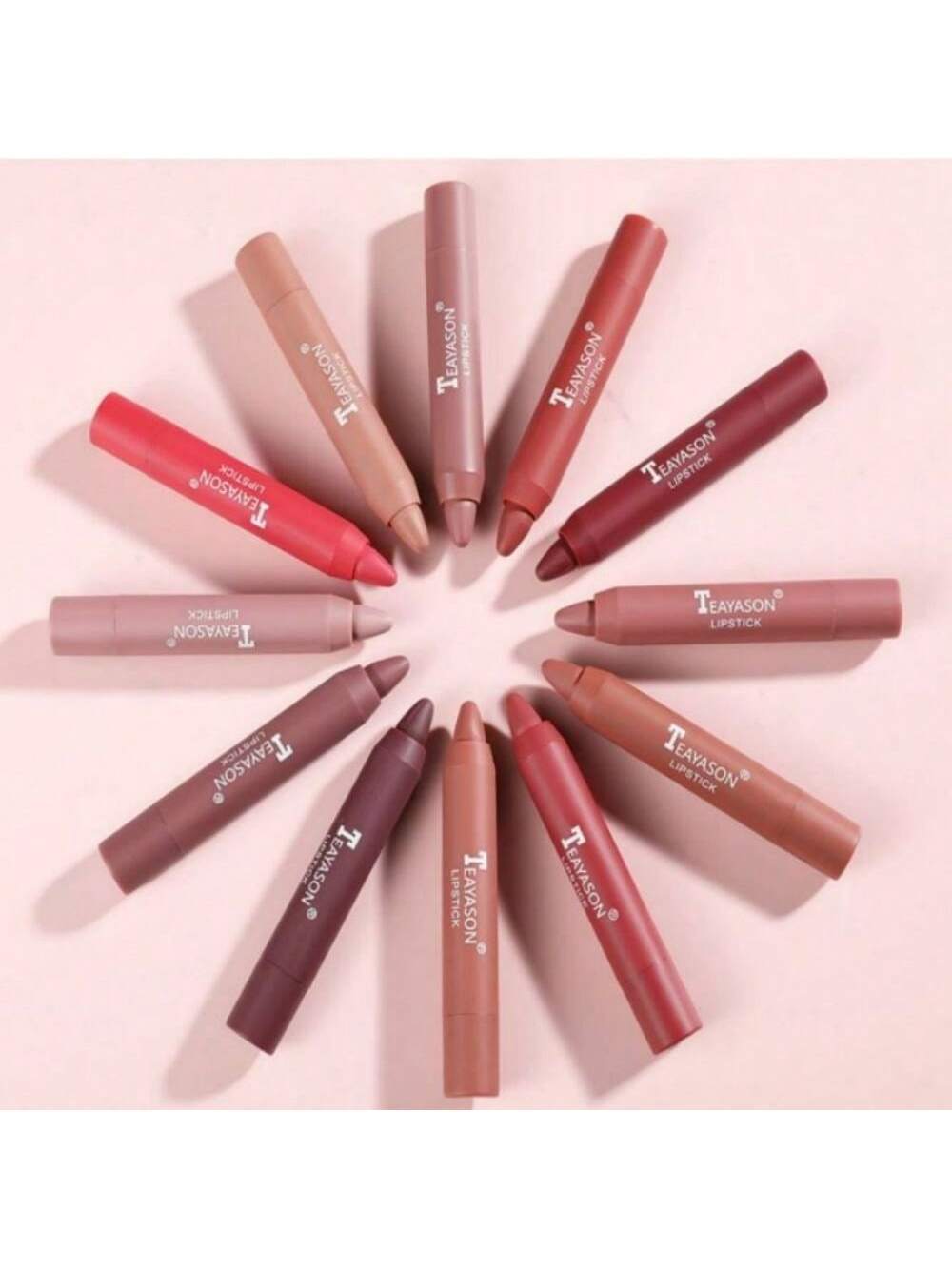 SHEIN Matte Velvet Lipstick Pen Set (3pcs)