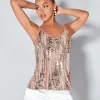 SHEIN BAE Sweetheart Sequins Cami Top