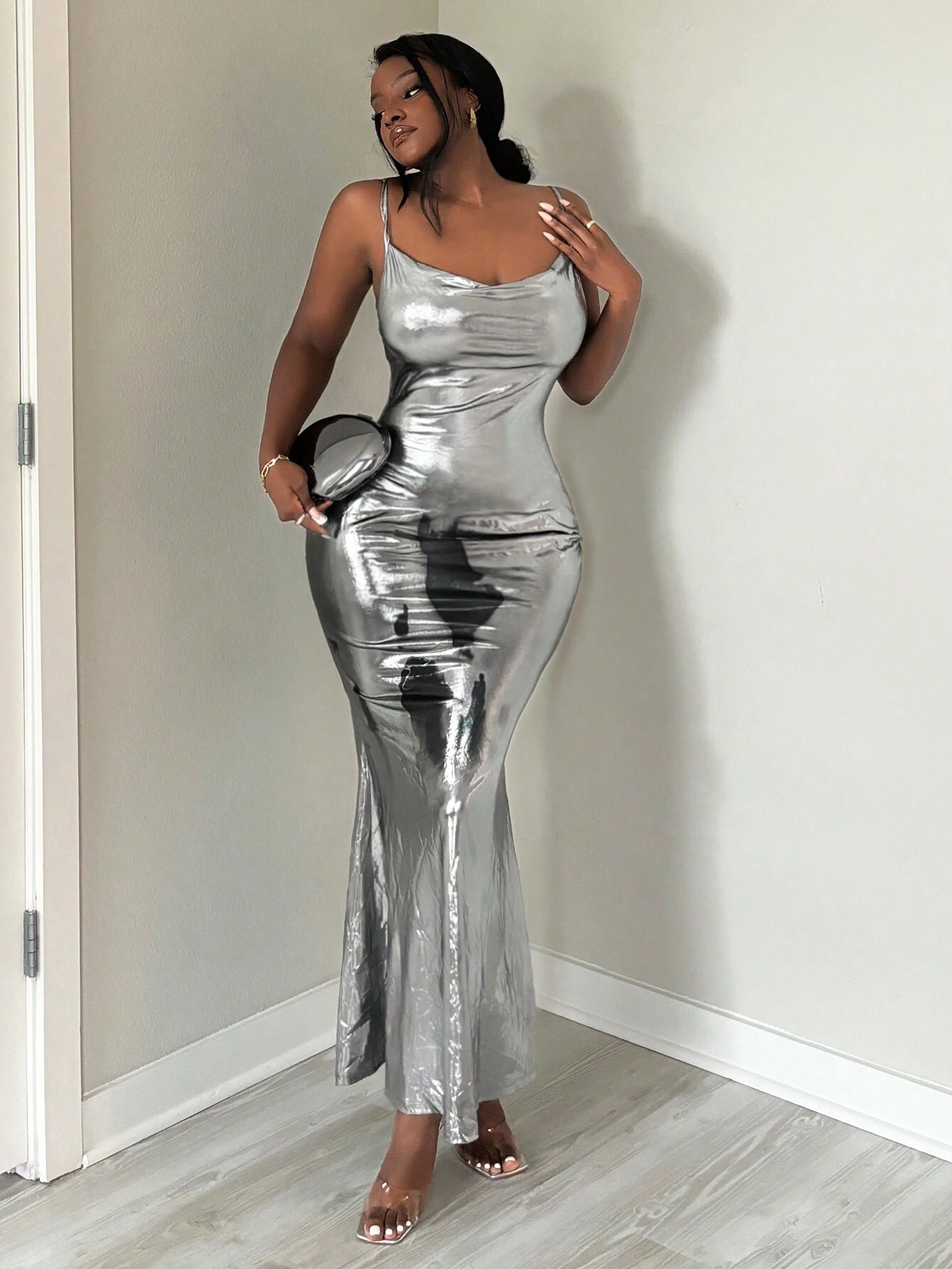 SHEIN SXY Women's Sleeveless Mermaid Party Dress