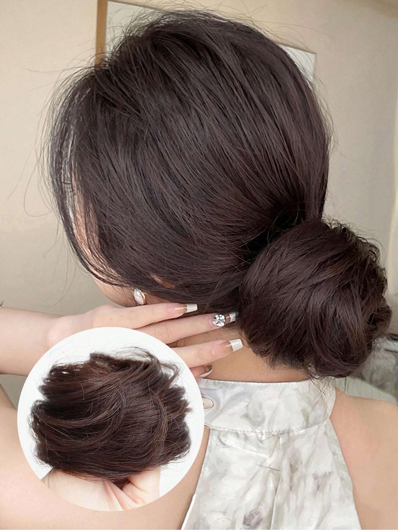 SHEIN Synthetic Hair Buns Chignon Ponytail